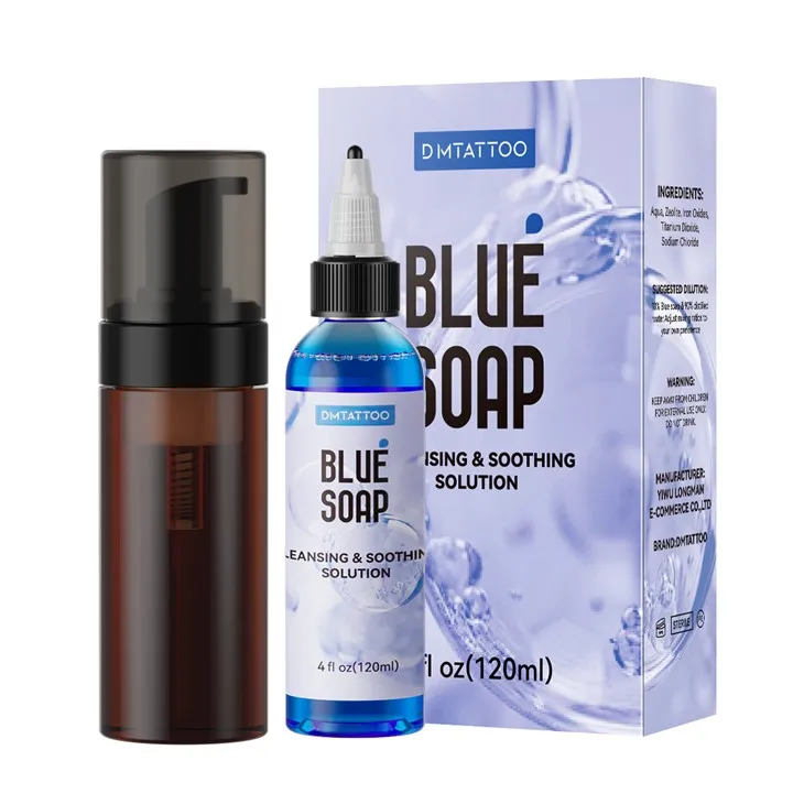 Чистка татуювання синього мила